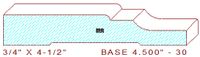 Baseboard 4-1/2" - 30 Baseboard 4-1/2" - 30