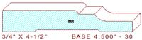 Baseboard 4-1/2" - 30