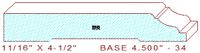 Baseboard 4-1/2" - 34 Baseboard 4-1/2" - 34