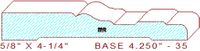 Baseboard 4-1/2" - 35 Baseboard 4-1/2" - 35