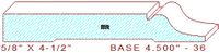 Baseboard 4-1/2" - 36 Baseboard 4-1/2" - 36