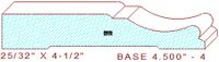 Baseboard 4-1/2" - 4 Baseboard 4-1/2" - 4