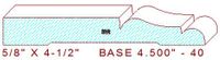 Baseboard 4-1/2" - 40 Baseboard 4-1/2" - 40