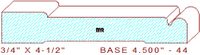 Baseboard 4-1/2" - 44 Baseboard 4-1/2" - 44