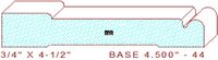 Baseboard 4-1/2" - 44