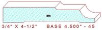 Baseboard 4-1/2" - 45 Baseboard 4-1/2" - 45