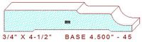 Baseboard 4-1/2" - 45 