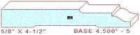 Baseboard 4-1/2" - 5 Baseboard 4-1/2" - 5