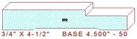 Baseboard 4-1/2" - 50 Baseboard 4-1/2" - 50