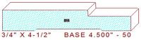 Baseboard 4-1/2" - 50