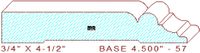 Baseboard 4-1/2" - 57 Baseboard 4-1/2" - 57