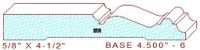 Baseboard 4-1/2" - 6 Baseboard 4-1/2" - 6