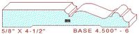 Baseboard 4-1/2" - 6 