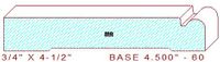 Baseboard 4-1/2" - 60 Baseboard 4-1/2" - 60