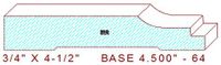 Baseboard 4-1/2" - 64 Baseboard 4-1/2" - 64