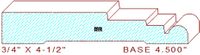 Baseboard 4-1/2" Baseboard 4-1/2"