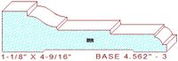 Baseboard 4-9/16" - 3 Baseboard 4-9/16" - 3