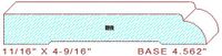 Baseboard 4-9/16" Baseboard 4-9/16"