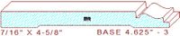 Baseboard 4-5/8" - 3 Baseboard 4-5/8" - 3