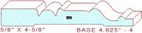 Baseboard 4-5/8" - 4 Baseboard 4-5/8" - 4