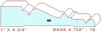 Baseboard 4-3/4" - 10 Baseboard 4-3/4" - 10