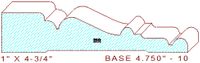 Baseboard 4-3/4" - 10