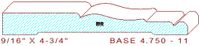 Base board 4-3/4" - 11 Base board 4-3/4" - 11