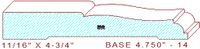 Baseboard 4-3/4" - 14 Baseboard 4-3/4" - 14