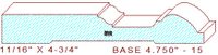 Baseboard 4-3/4" - 15 Baseboard 4-3/4" - 15