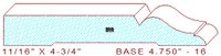 Baseboard 4-3/4" - 16 Baseboard 4-3/4" - 16