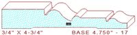 Baseboard 4-3/4" - 17 Baseboard 4-3/4" - 17