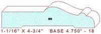Baseboard 4-3/4" - 18 Baseboard 4-3/4" - 18