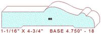 Baseboard 4-3/4" - 18