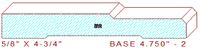 Baseboard 4-3/4" - 2 Baseboard 4-3/4" - 2