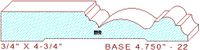 Baseboard 4-3/4" - 22 Baseboard 4-3/4" - 22