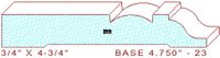 Baseboard 4-3/4" - 23 Baseboard 4-3/4" - 23