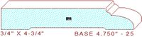 Baseboard 4-3/4" - 25 Baseboard 4-3/4" - 25