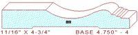 Baseboard 4-3/4" - 4 Baseboard 4-3/4" - 4