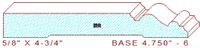 Baseboard 4-3/4" - 6 Baseboard 4-3/4" - 6