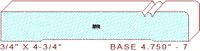 Baseboard 4-3/4" - 7 Baseboard 4-3/4" - 7