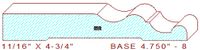 Baseboard 4-3/4" - 8 Baseboard 4-3/4" - 8