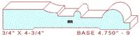 Baseboard 4-3/4" - 9 Baseboard 4-3/4" - 9