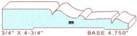Baseboard 4-3/4" Baseboard 4-3/4"