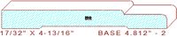 Baseboard 4-13/16" - 2 Baseboard 4-13/16" - 2