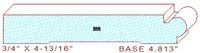Baseboard 4-13/16" Baseboard 4-13/16"