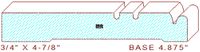 Baseboard 4-7/8" Baseboard 4-7/8"