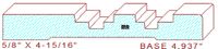 Baseboard 4-15/16" Baseboard 4-15/16"