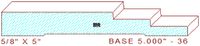 Baseboard 5" - 36 Baseboard 5" - 36