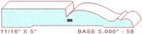 Baseboard 5" - 58 Baseboard 5" - 58