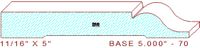 Baseboard 5" - 70 Baseboard 5" - 70